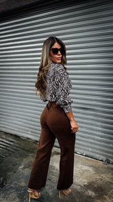 “TERRA” WIDE LEG CROPPED PANTS